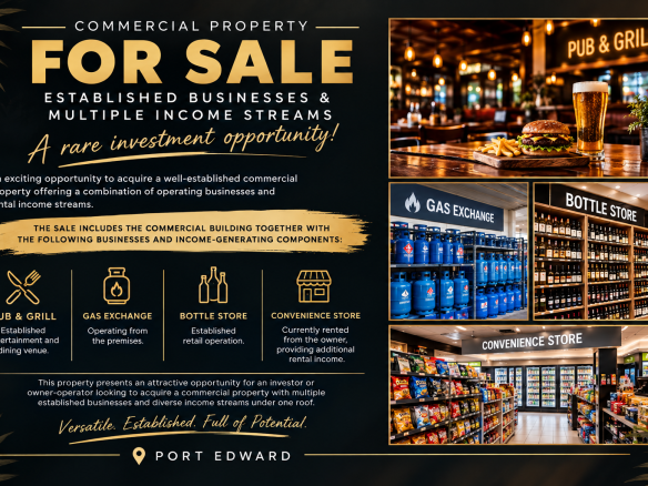 Commercial Property and Established Business For Sale