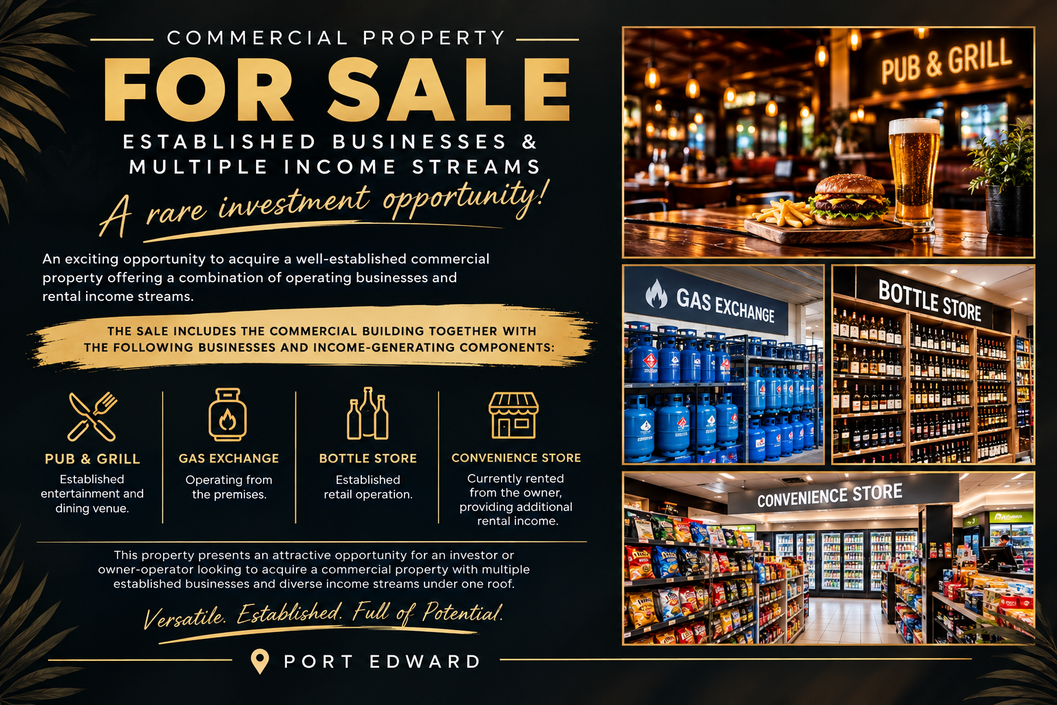 Commercial Property and Established Business For Sale